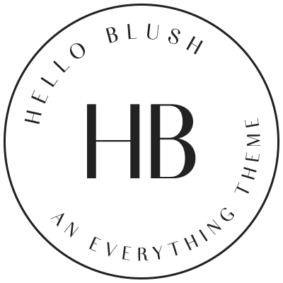 Hello blush badge